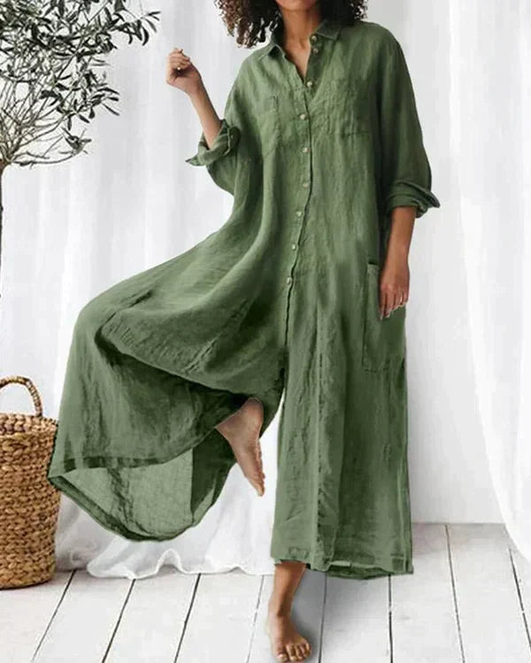 Lorelei - Elegant linen jumpsuit for women