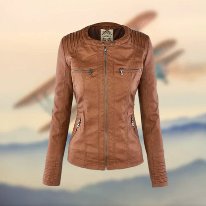 The stylish and extraordinary leather jacket Franka