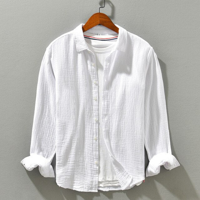 Chemise d'été en coton pour homme Henson