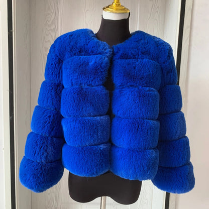 Fashionable Fur Winter Jacket for Women Sari