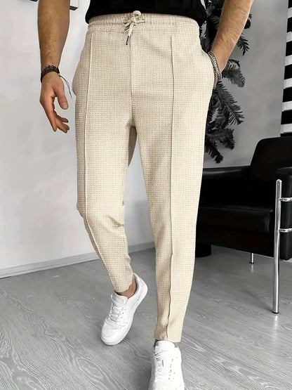 Men's trousers with waffle pattern Marco