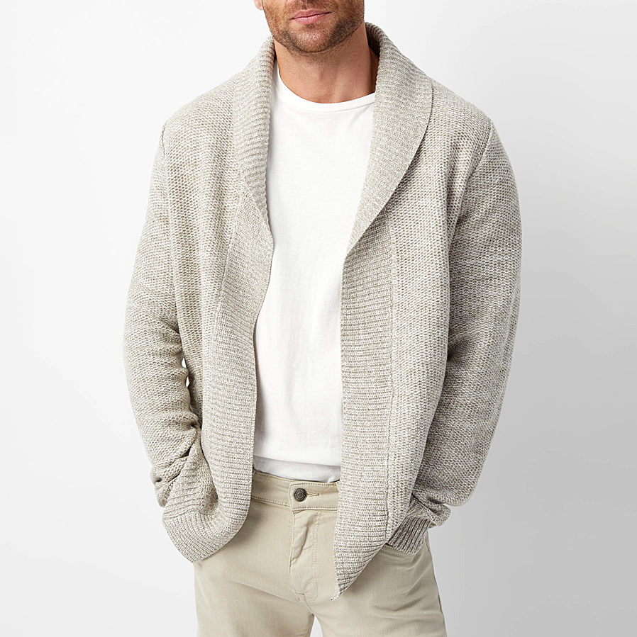 Cardigan élégant en laine pour homme Howard