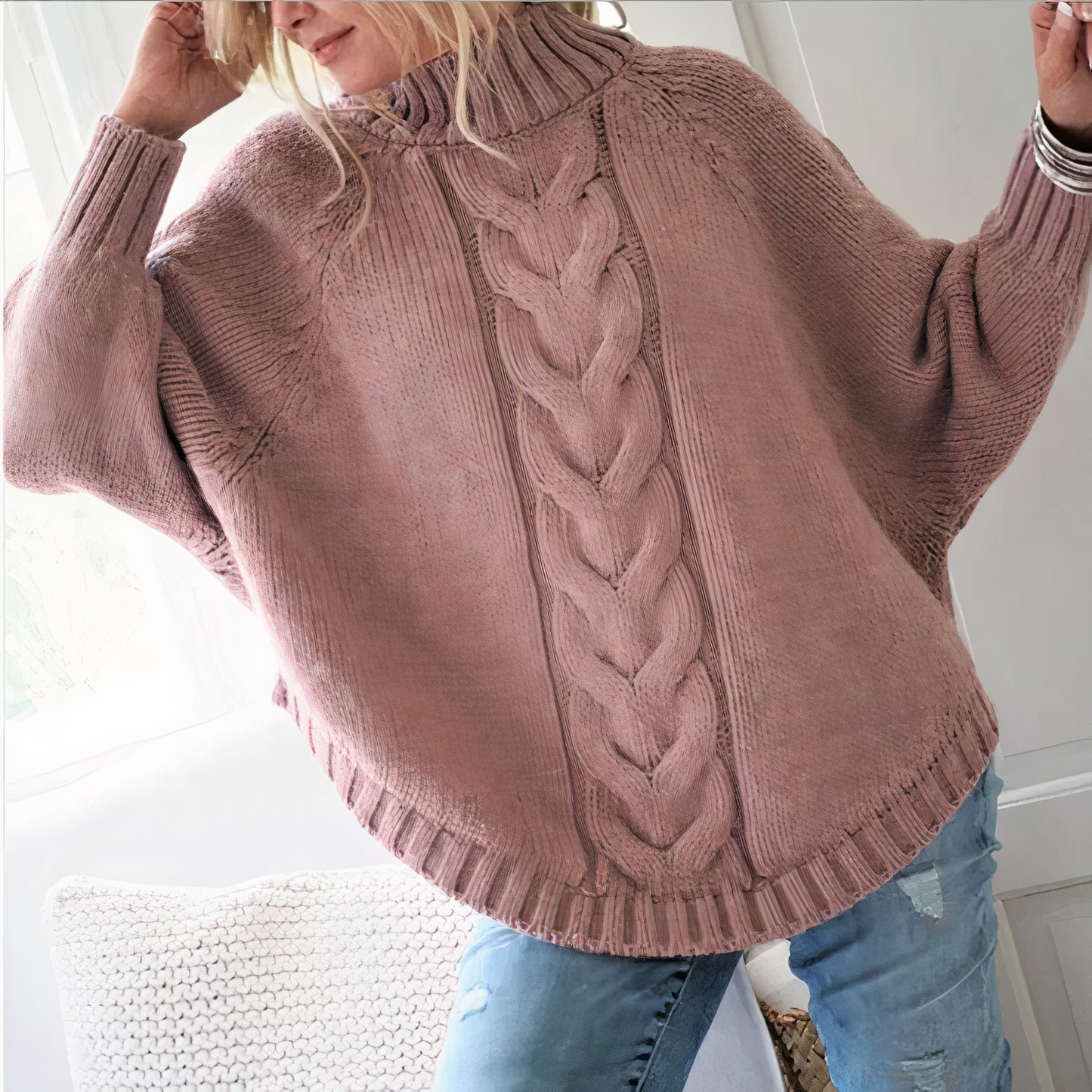 batwing sleeve knitted sweater Ariah