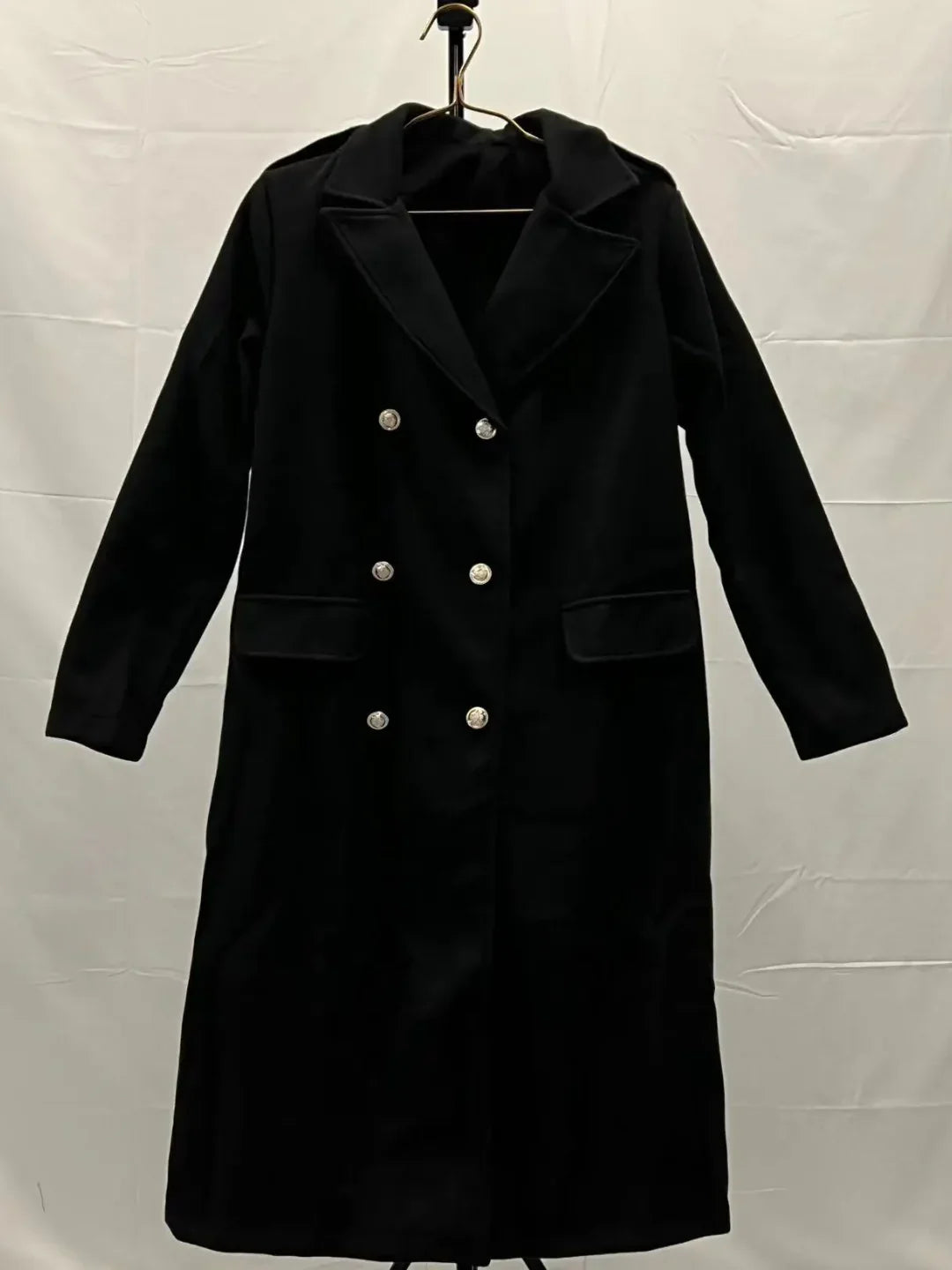 Long women's coat made of wool blend Aldea