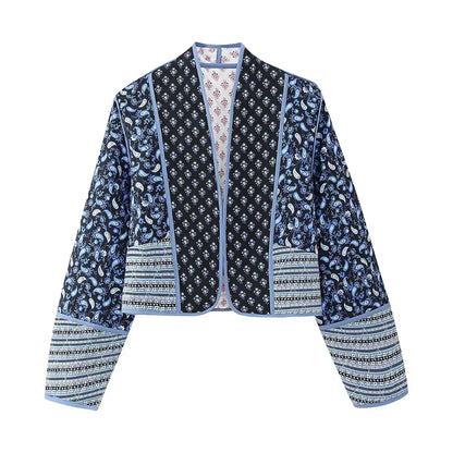 Vintage patchwork jacket for women Alisha