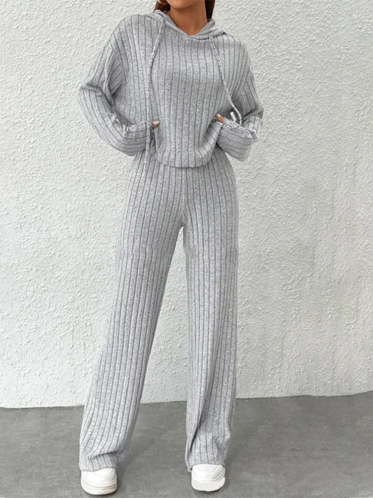 Knitted Hoodie and Pants Set Alora