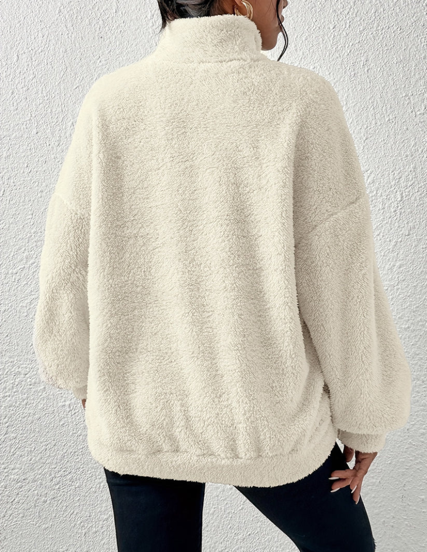 Cozy fleece sweater Amara