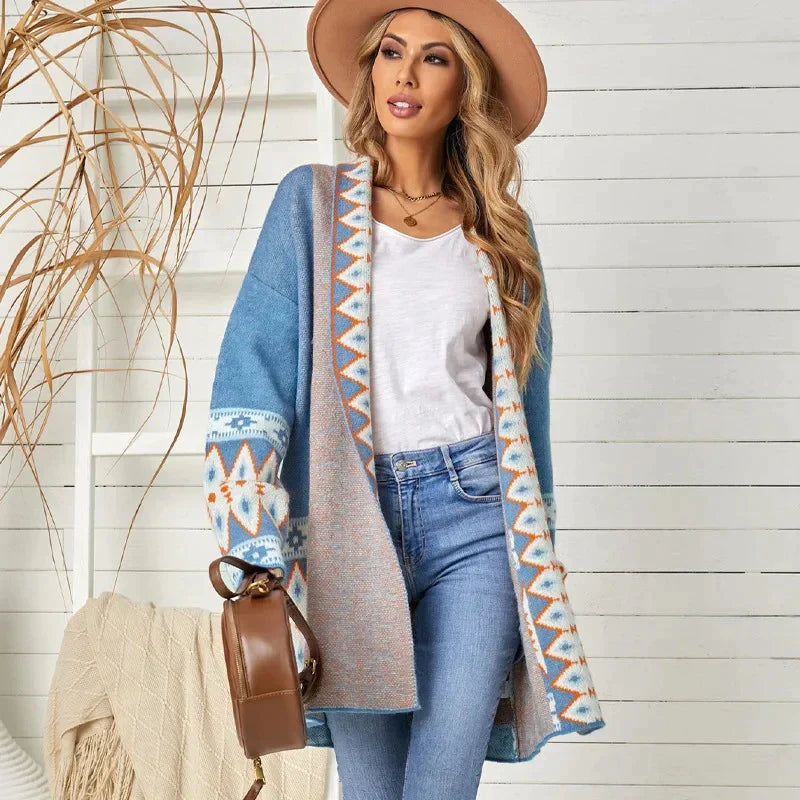 Boho inspirierte Strickjacke Amaya