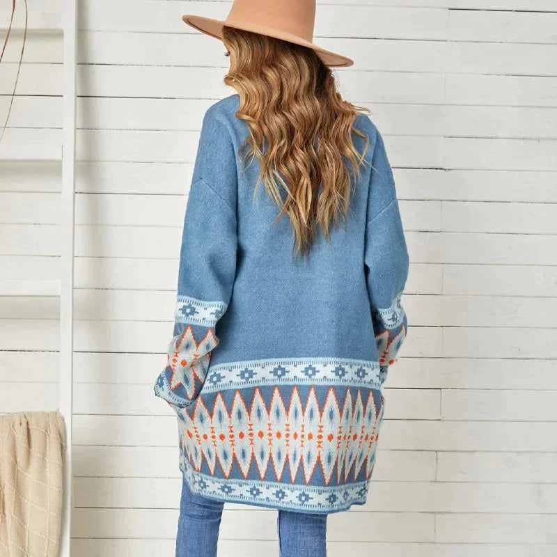 Boho inspirierte Strickjacke Amaya