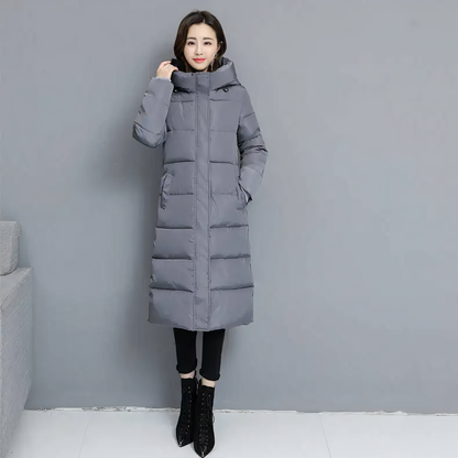 Long winter down jacket for women Aniya