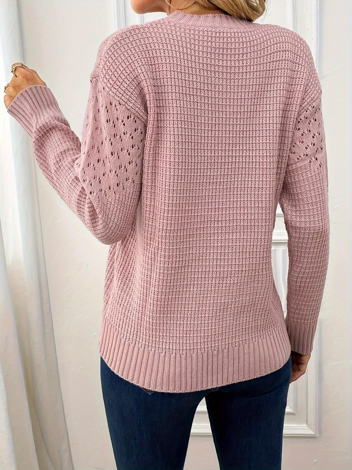 Eleganter Pullover mit Hohlsaum Audrey