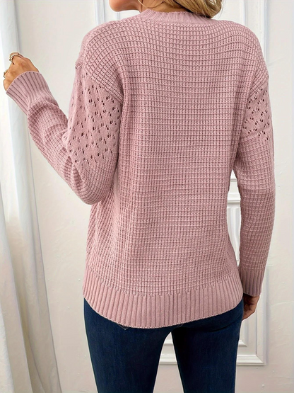 Eleganter Pullover mit Hohlsaum Audrey