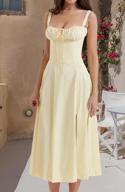 Robe avec taille galbante Rosy