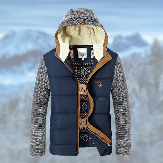 Manteau d'hiver douillet avec doublure douce Axel