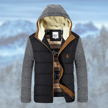 Manteau d'hiver douillet avec doublure douce Axel