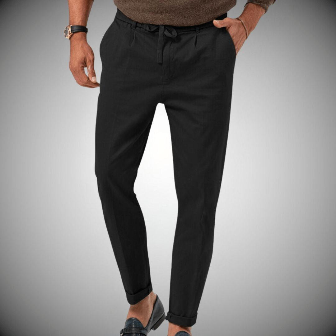 Pantalon élégant en lin pour homme Bastian