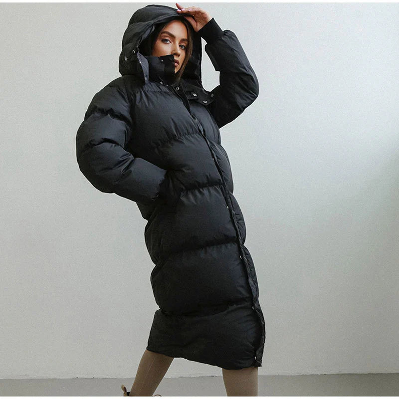 Thick warm long down jacket Bianka