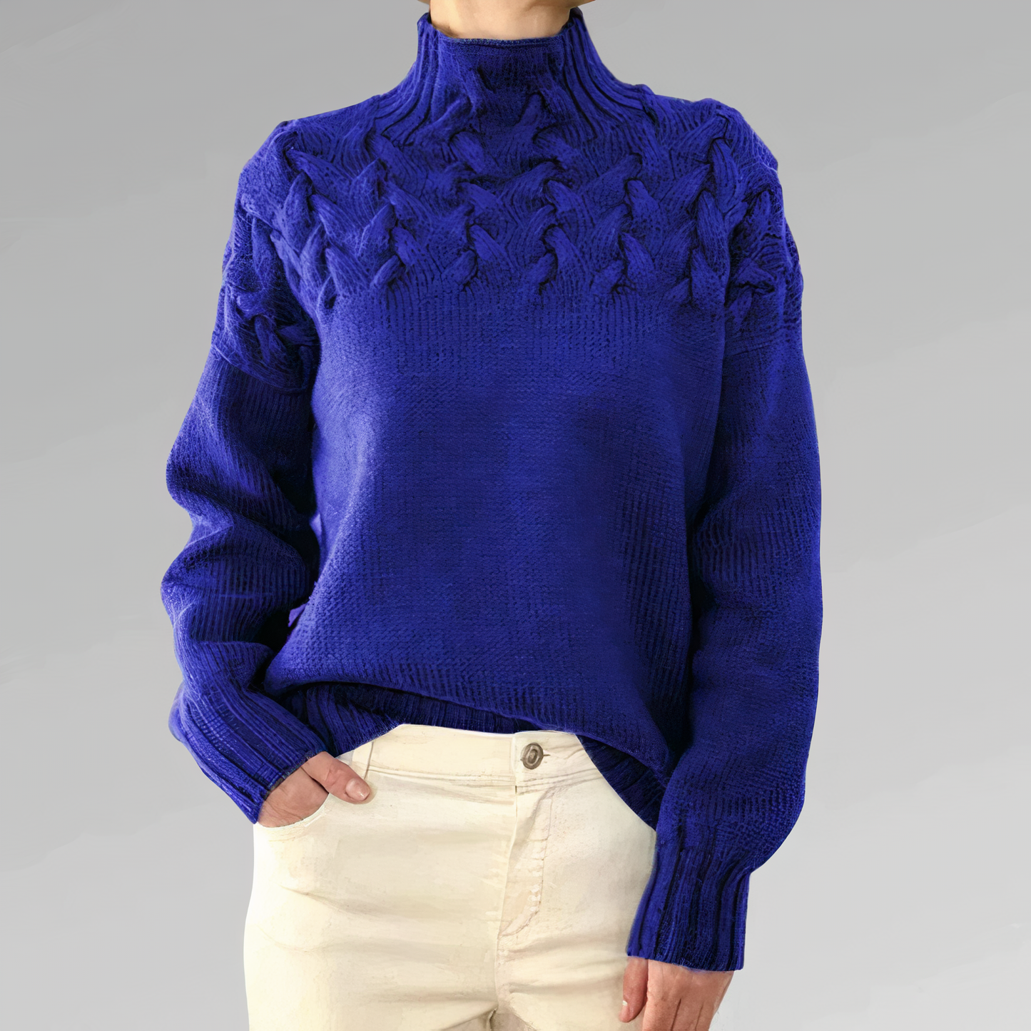 Zopfmuster Strickpullover Chloe