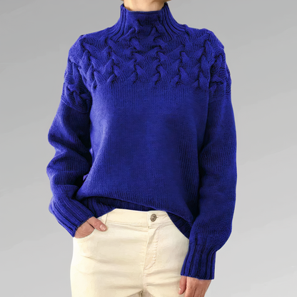 Zopfmuster Strickpullover Chloe