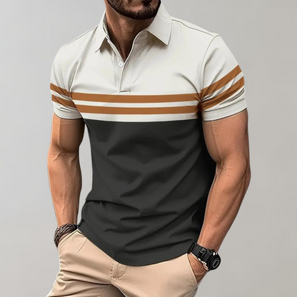 Polo rayé élégant pour homme Jako