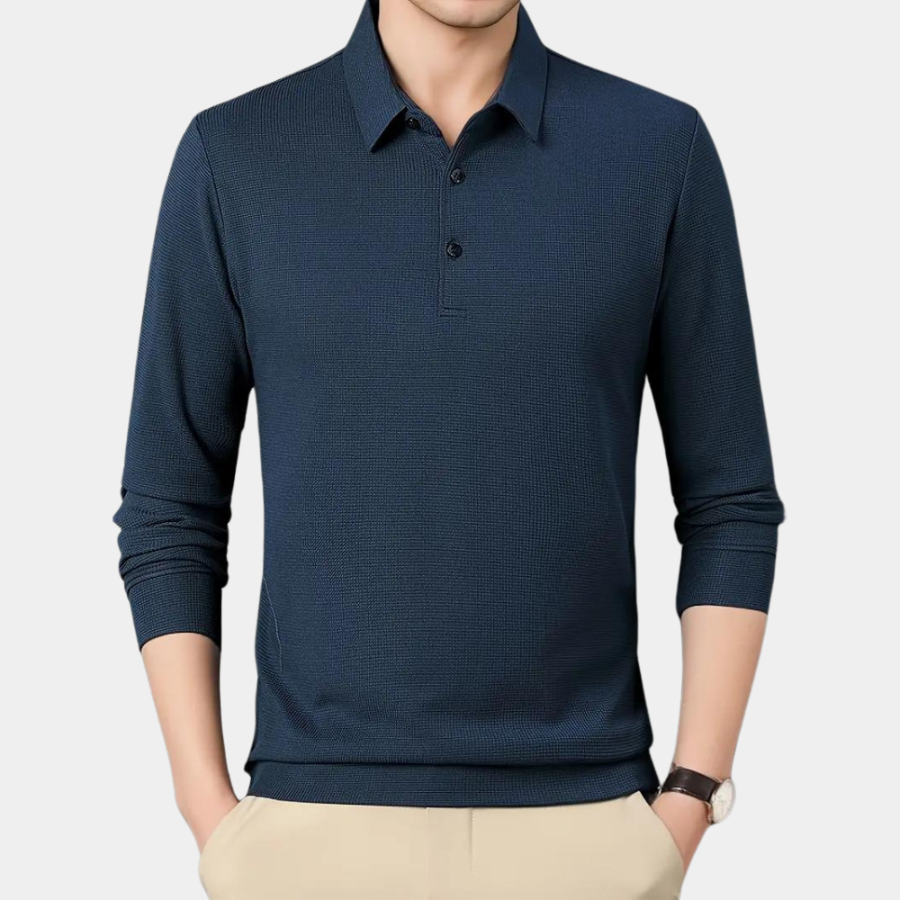 Chemise décontractée à manches longues pour hommes Tygo