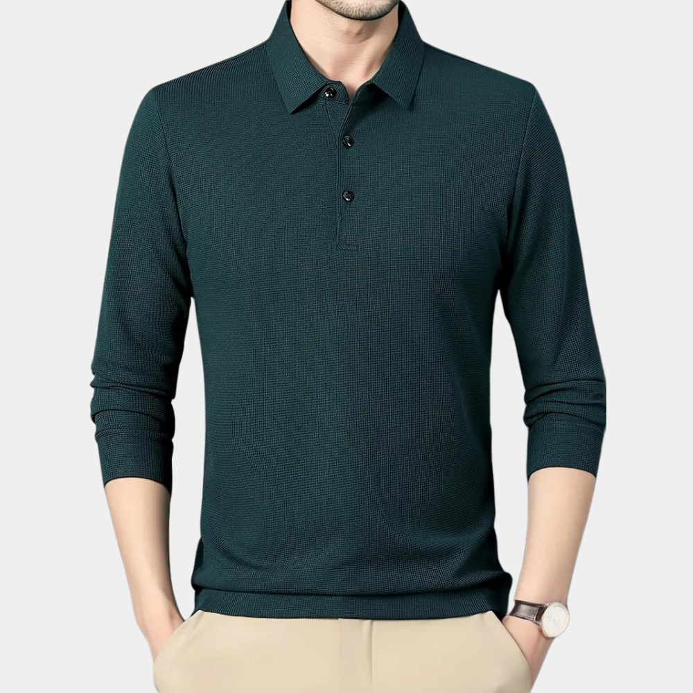 Chemise décontractée à manches longues pour hommes Tygo