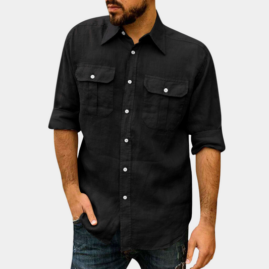 Chemise classique pour hommes avec poches pratiques Eran