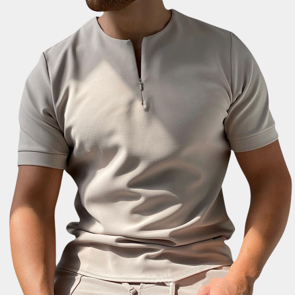 Chemise décontractée pour hommes avec zip Dael