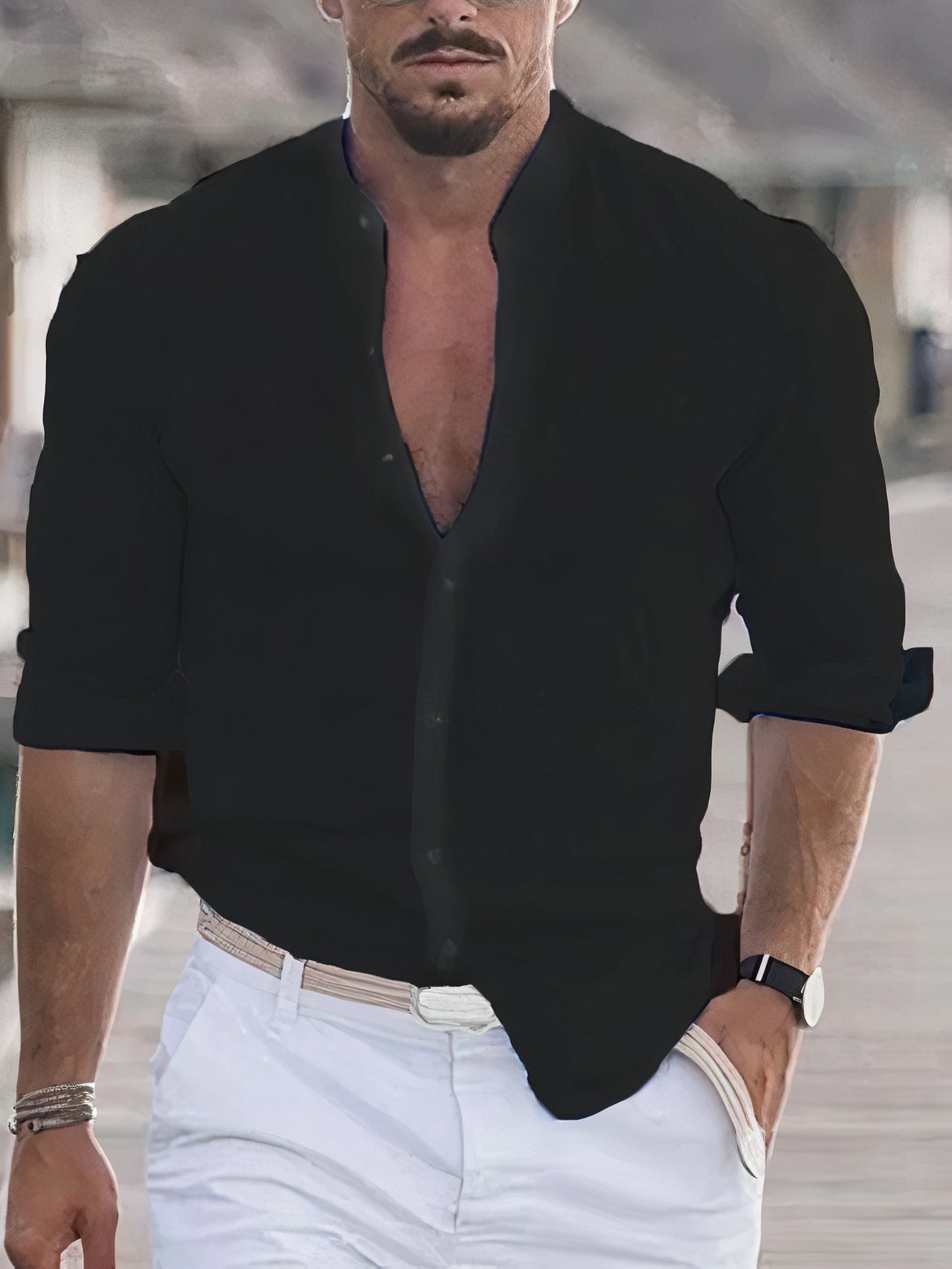 Chemise en lin confortable pour homme Chard