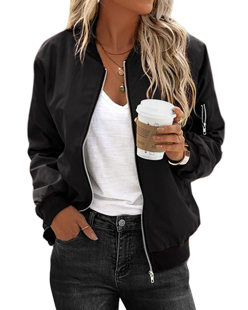 Fashionable streetwear bomber jacket Henia