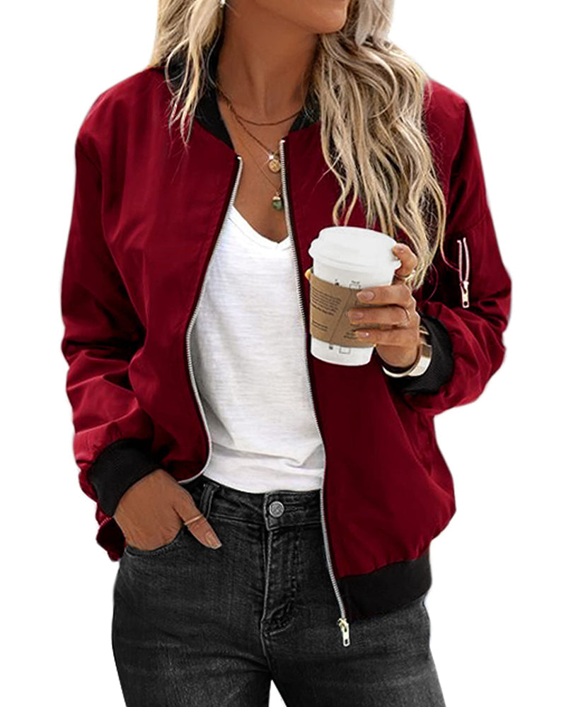 Fashionable streetwear bomber jacket Henia