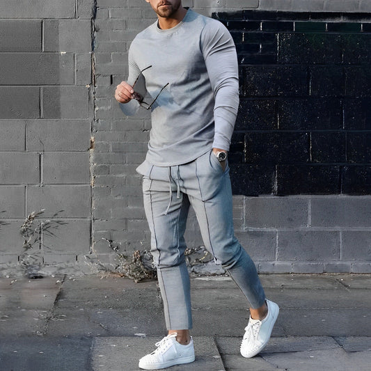 Ensemble homme élégant composé d'un pull manches longues et d'un pantalon Edward