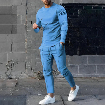 Ensemble homme élégant composé d'un pull manches longues et d'un pantalon Edward