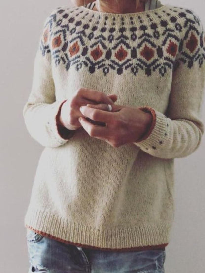 Retro knitted sweater Eliora