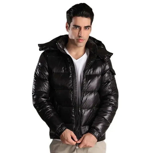 Stilvolle Winterjacke für Herren mit abnehmbarer Kapuze Ervin.