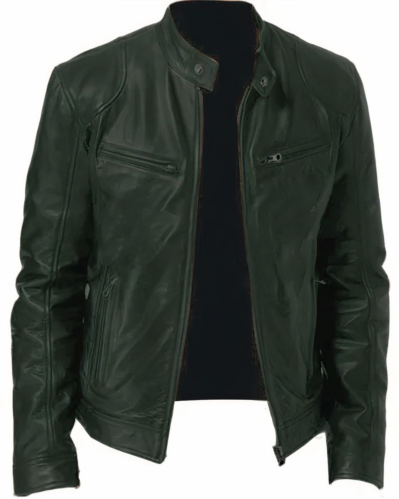 Motorcycle leather jacket for men Erwan