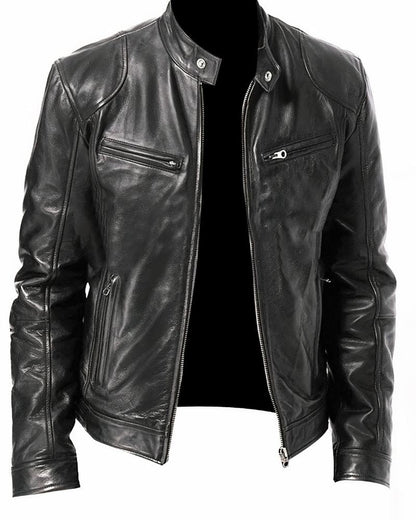 Motorcycle leather jacket for men Erwan