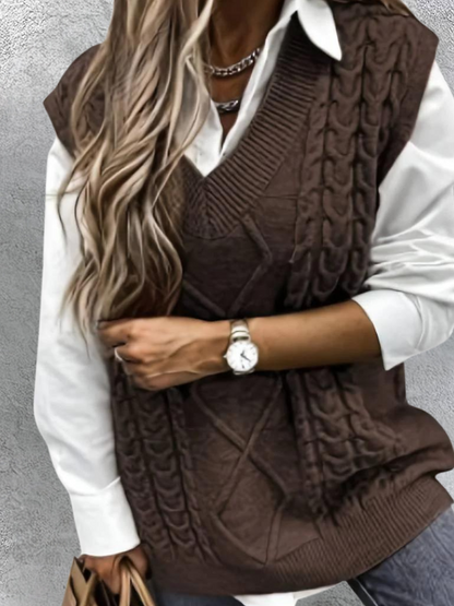 Cozy Knitted Vest Evy