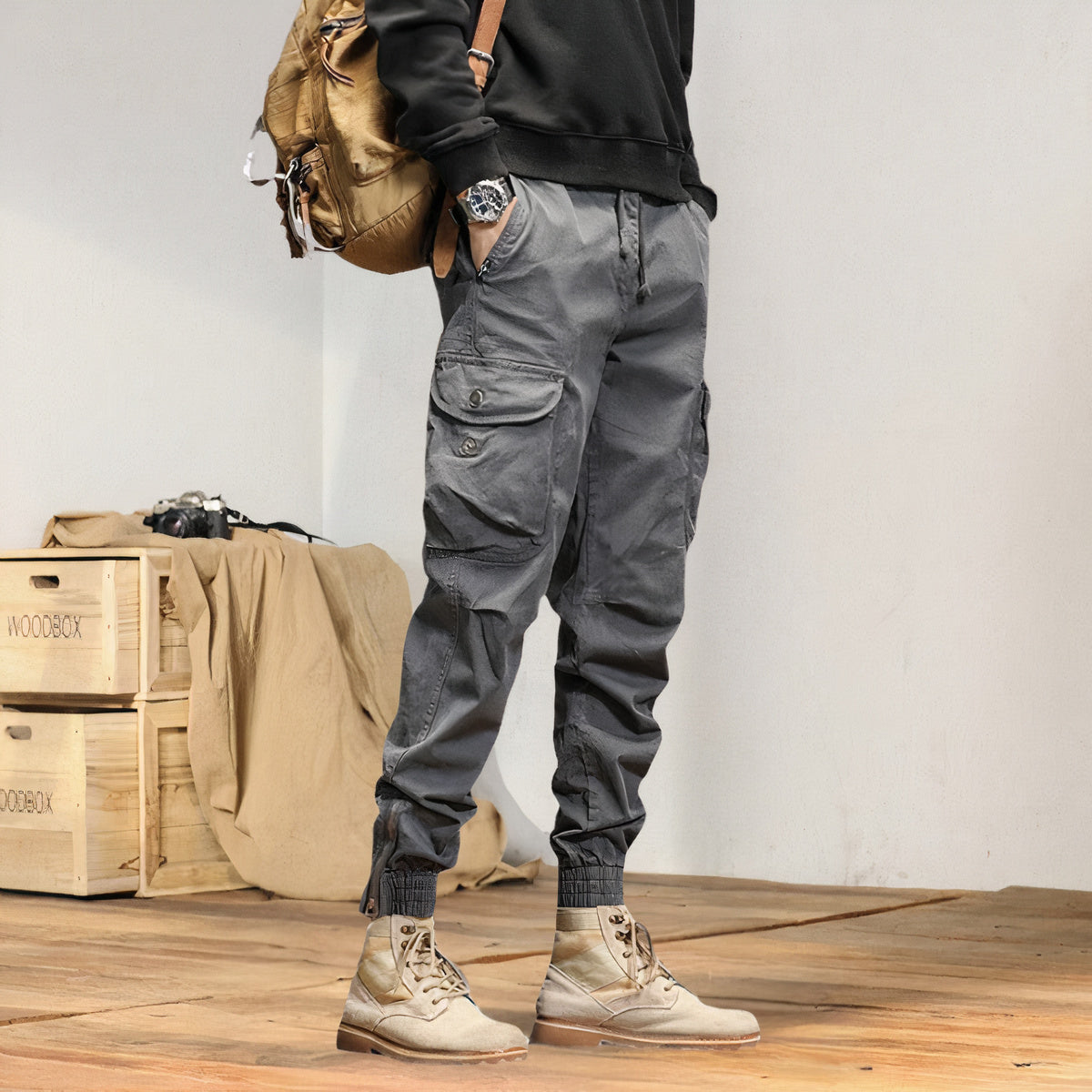 Fashionable cargo pants for men Ewald