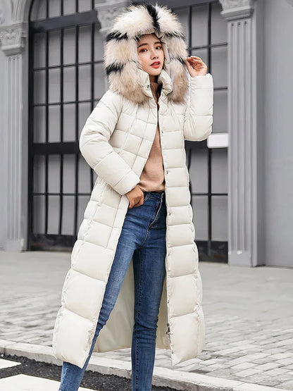 Long cozy winter coat for women Estella