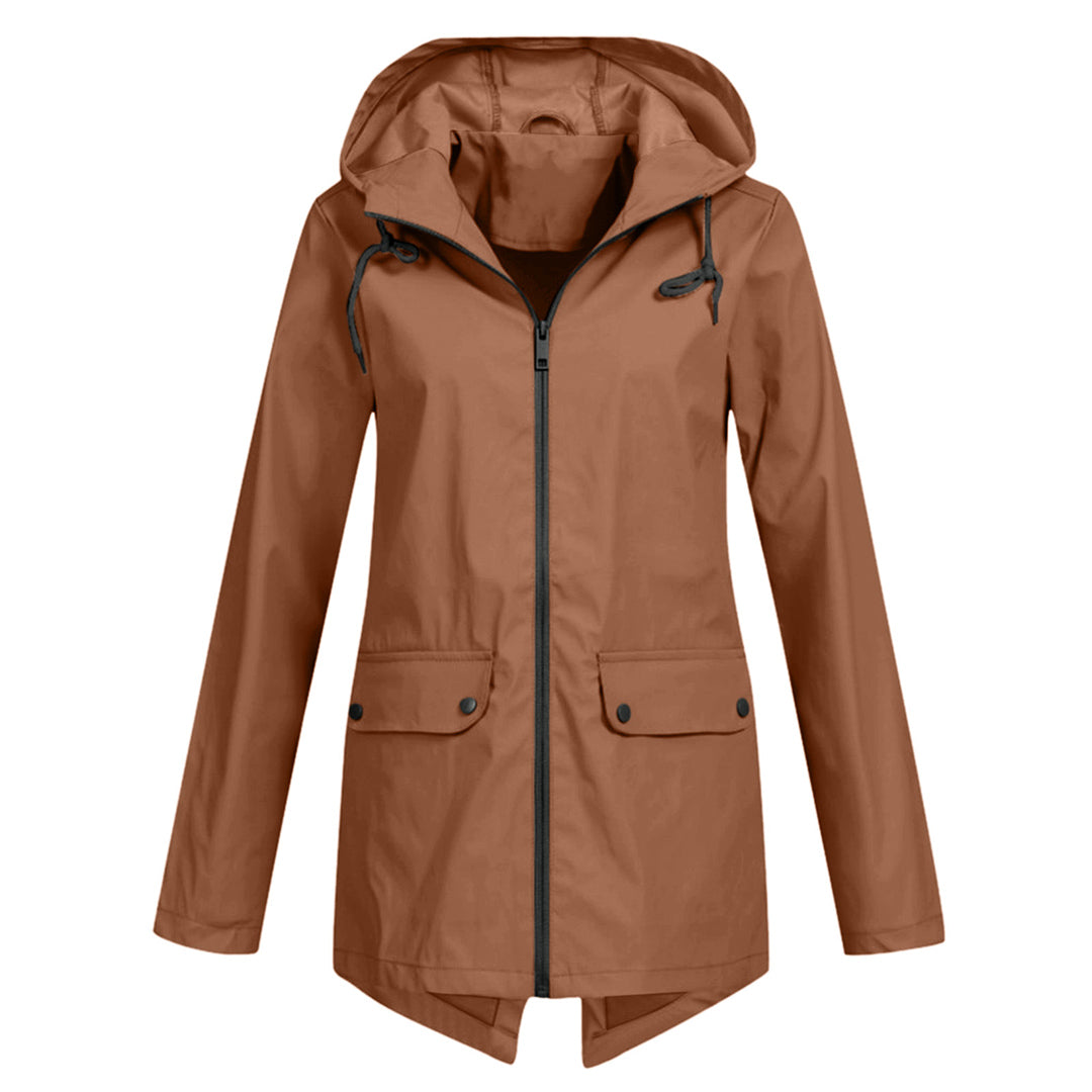 Long elegant rain jacket for women Isa