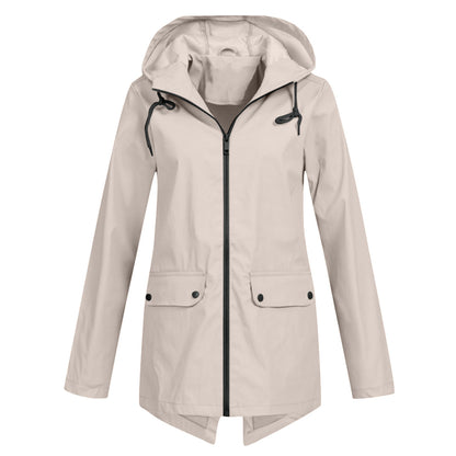 Long stylish rain jacket for women Isa