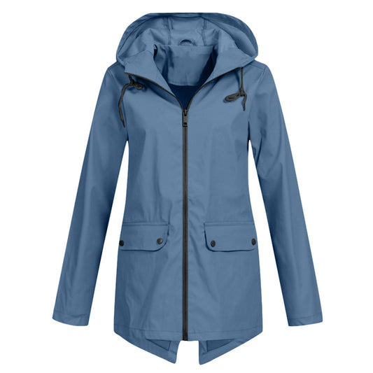 Long stylish rain jacket for women Isa