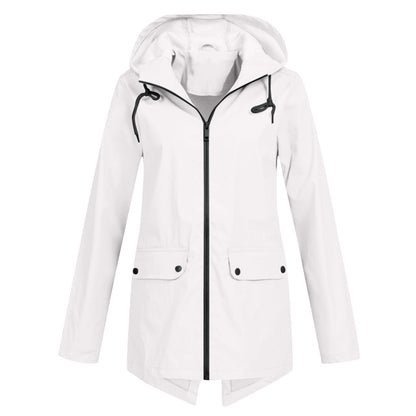 Long stylish rain jacket for women Isa