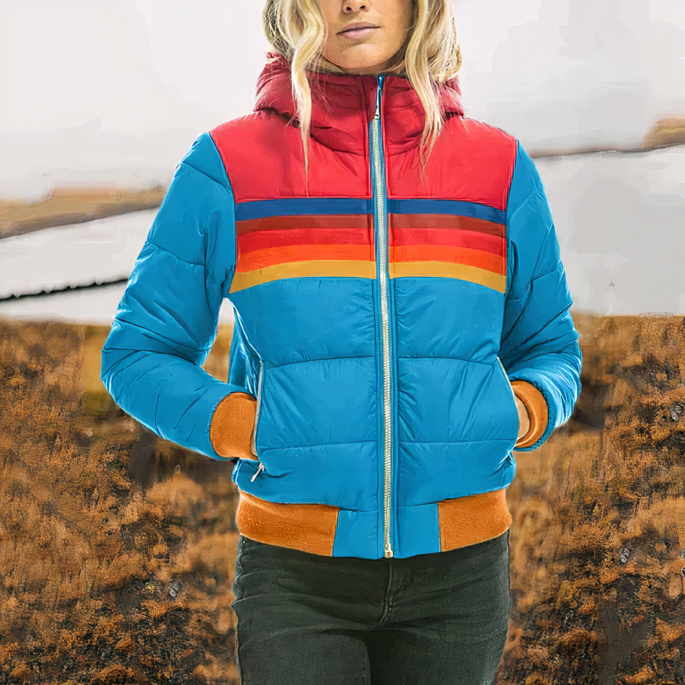 Bunte Winterjacke für Frauen Gianna