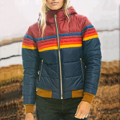 Bunte Winterjacke für Frauen Gianna