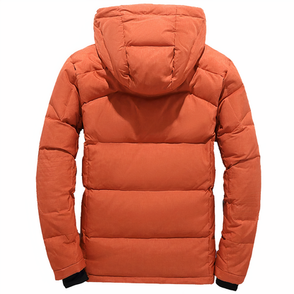 Premium Winterjacke für Herren mit Abnehmbarer Kapuze Goose