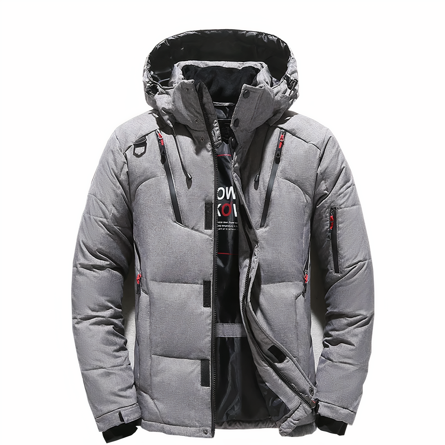 Premium Winterjacke für Herren mit Abnehmbarer Kapuze Goose