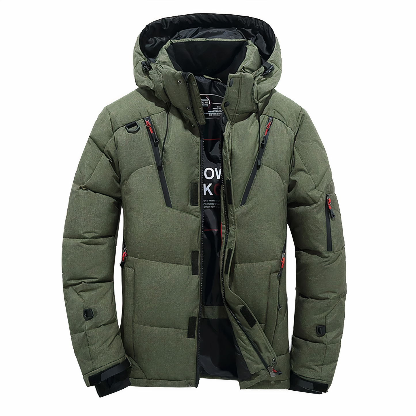 Premium Winterjacke für Herren mit Abnehmbarer Kapuze Goose