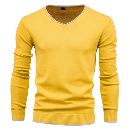 Slim Fit Pullover mit V Ausschnitt für Herren Toph